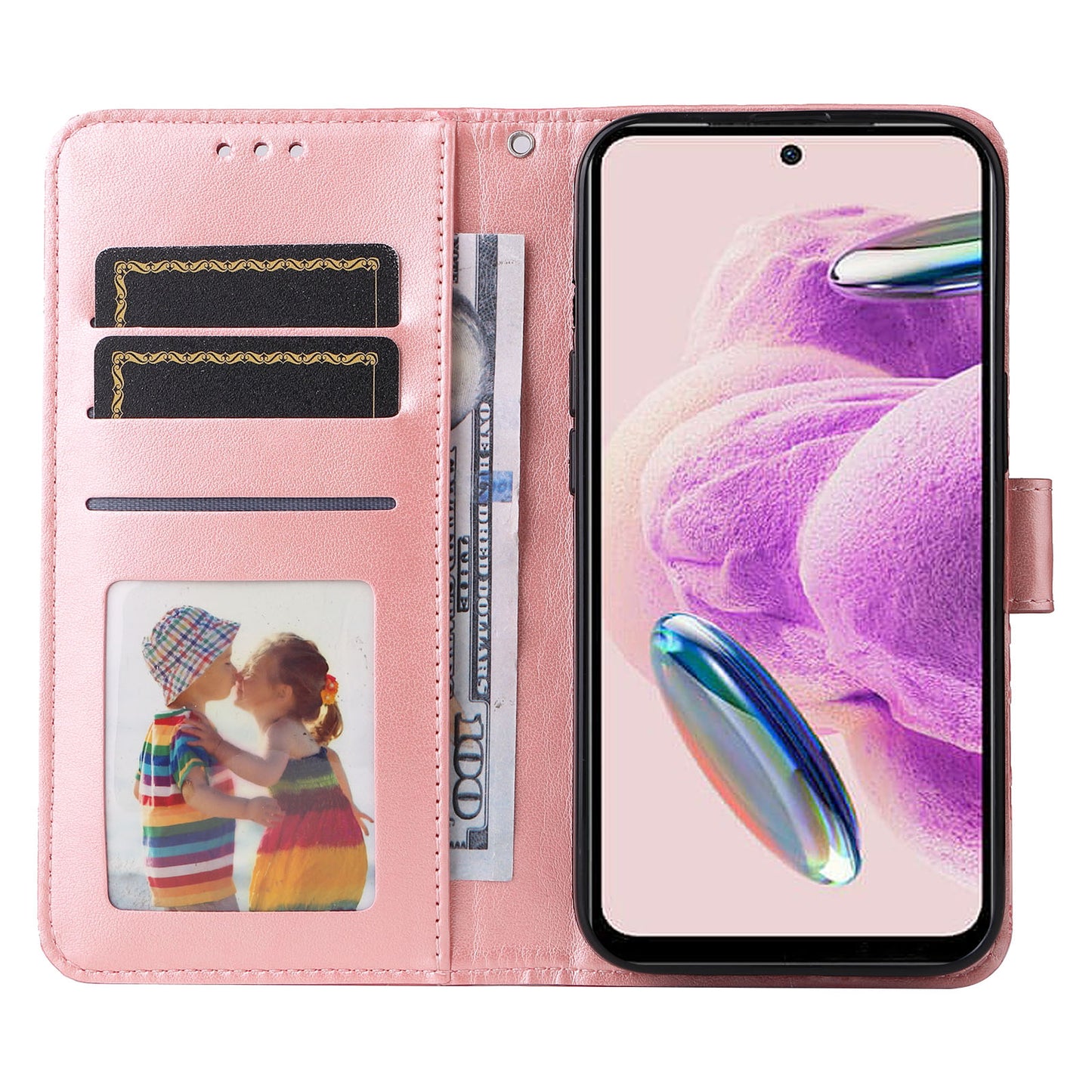 For Xiaomi Redmi Note 12S 4G Anti-Dust PU Leather Flip Phone Case Imprinted Sunflower Stand Wallet Cover