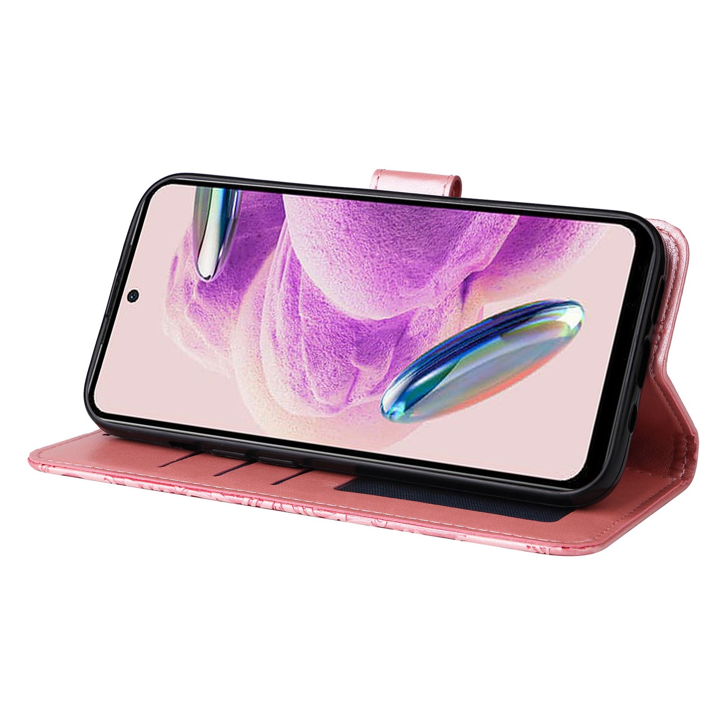 For Xiaomi Redmi Note 12S 4G Anti-Dust PU Leather Flip Phone Case Imprinted Sunflower Stand Wallet Cover