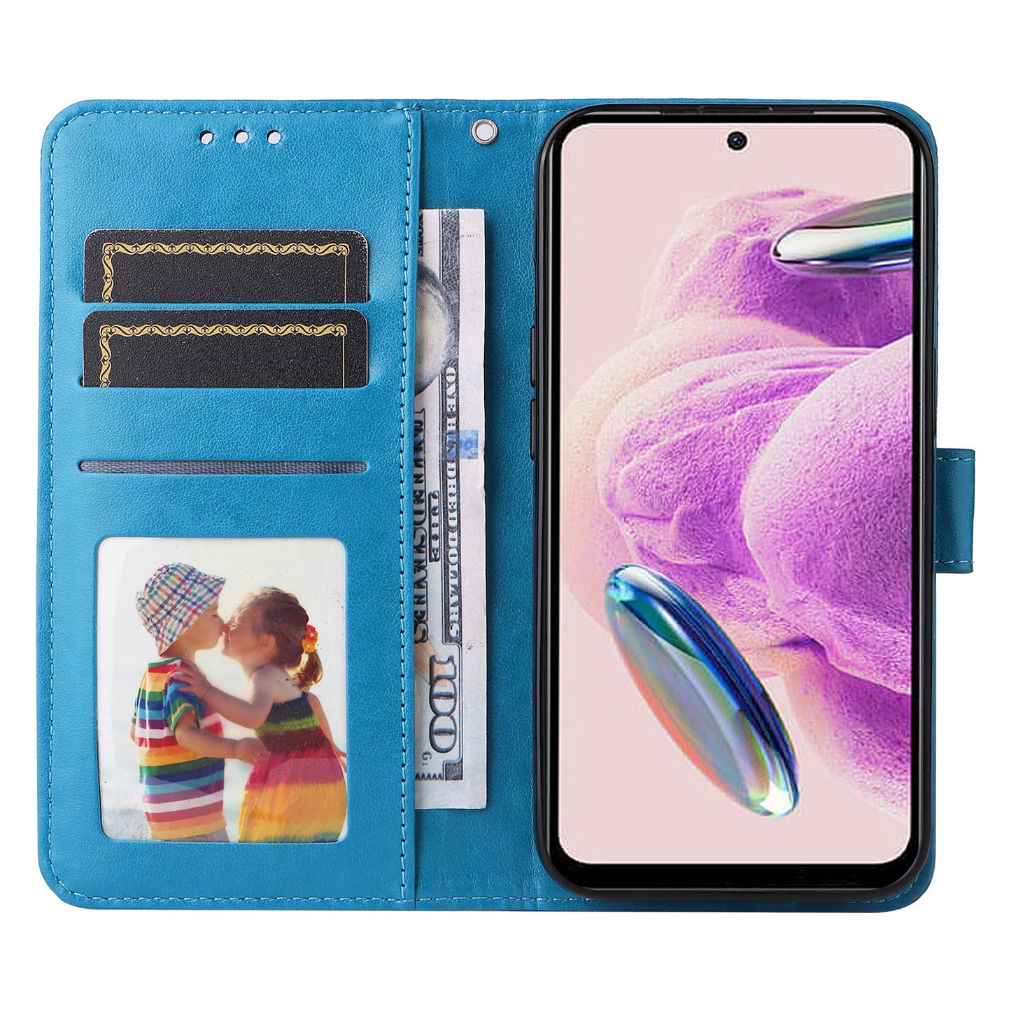 For Xiaomi Redmi Note 12S 4G Anti-Dust PU Leather Flip Phone Case Imprinted Sunflower Stand Wallet Cover