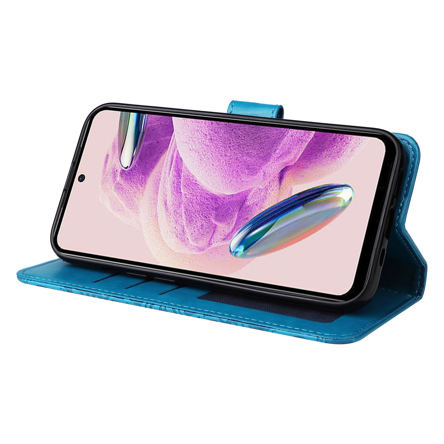 For Xiaomi Redmi Note 12S 4G Anti-Dust PU Leather Flip Phone Case Imprinted Sunflower Stand Wallet Cover