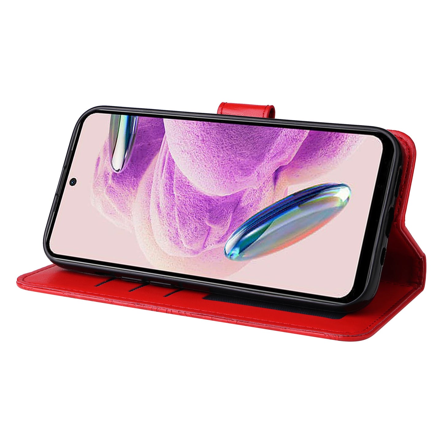 For Xiaomi Redmi Note 12S 4G Anti-Dust PU Leather Flip Phone Case Imprinted Sunflower Stand Wallet Cover