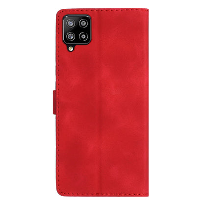 For Samsung Galaxy M53 5G Anti-drop Phone Case Imprinted Flower Wallet Stand Leather Cellphone Cover