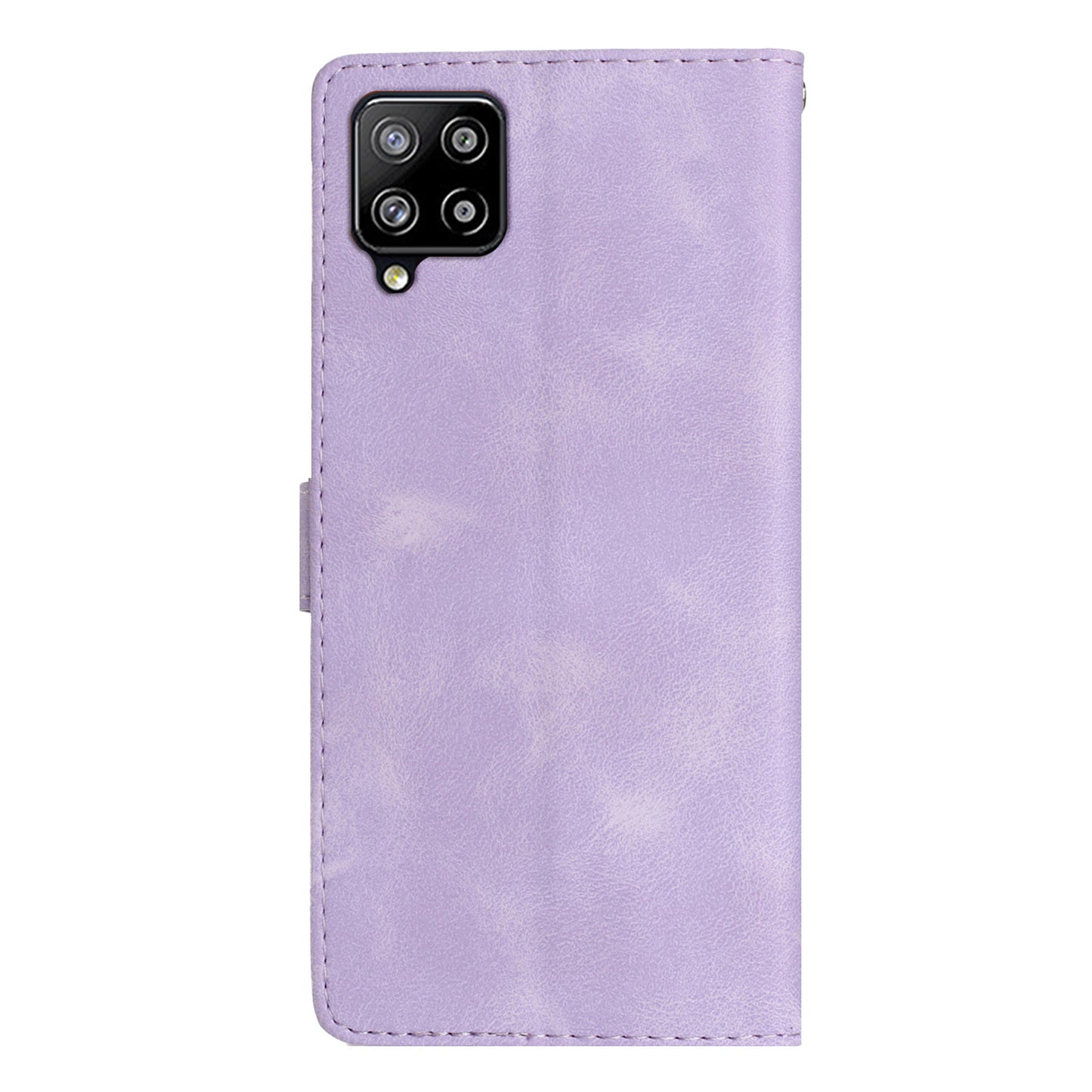For Samsung Galaxy M53 5G Anti-drop Phone Case Imprinted Flower Wallet Stand Leather Cellphone Cover