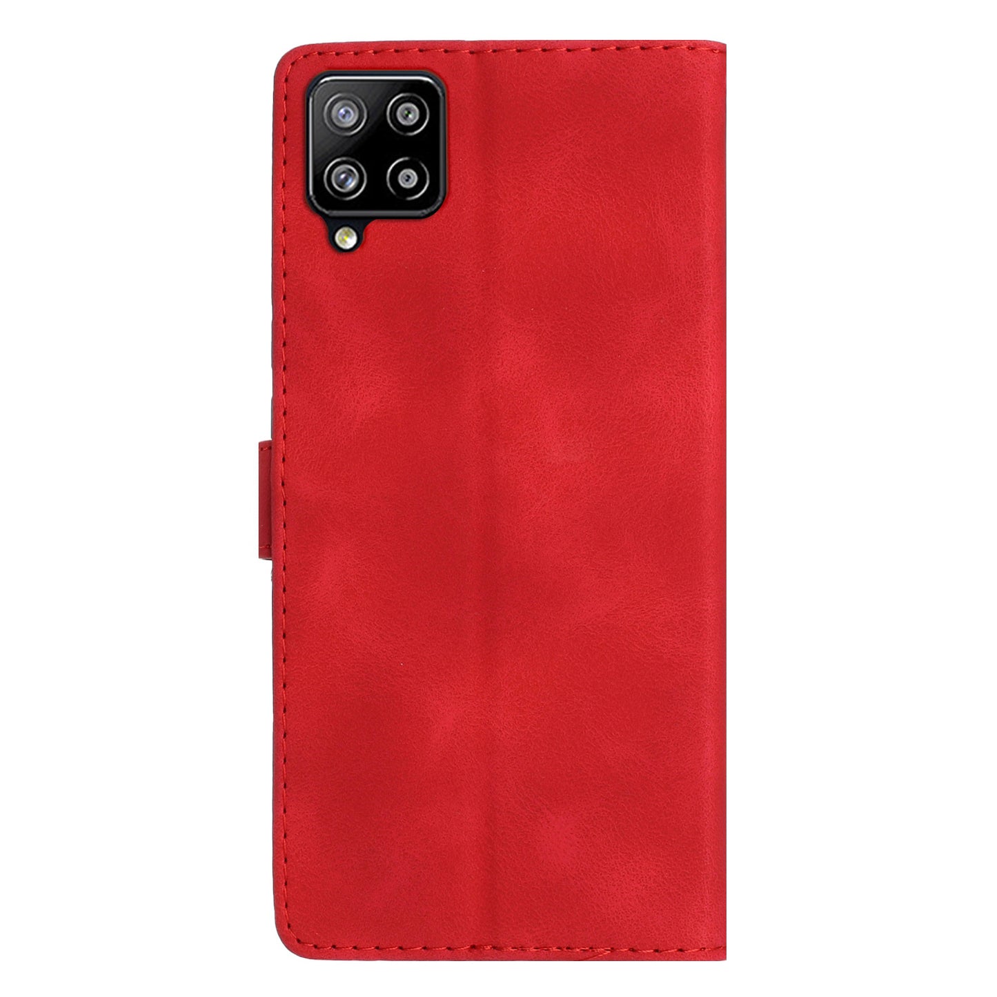 Leather Cellphone Cover for Samsung Galaxy M32 (Global Version) 4G Imprinted Flower Wallet Stand Phone Case