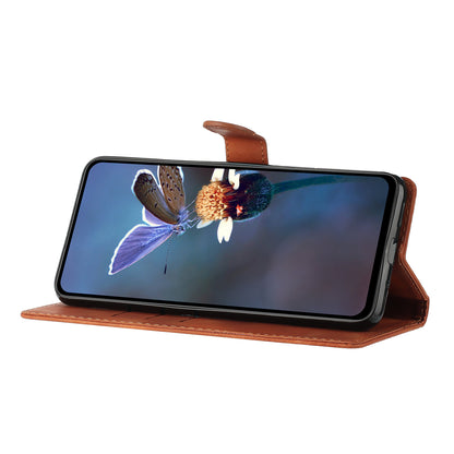 Leather Cellphone Cover for Samsung Galaxy M32 (Global Version) 4G Imprinted Flower Wallet Stand Phone Case