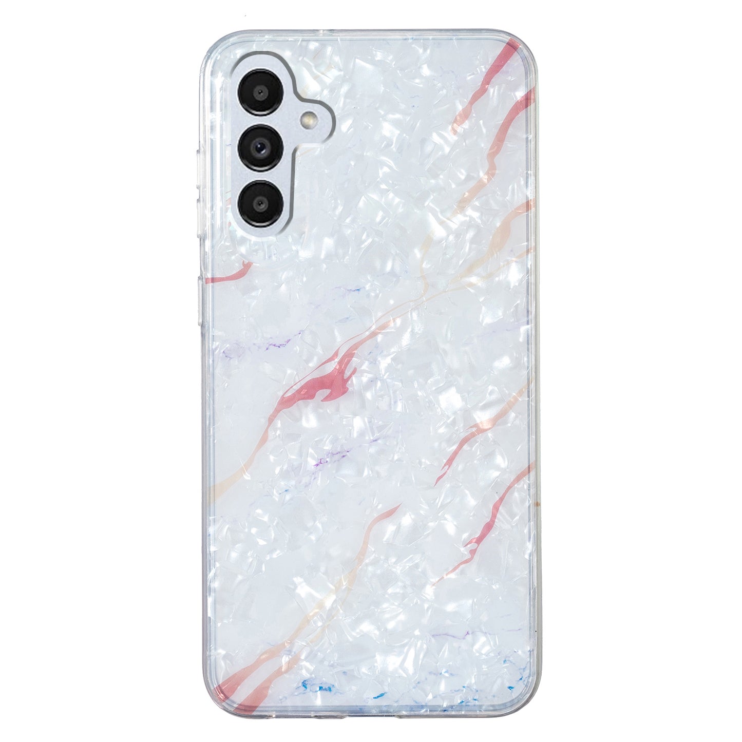 For Samsung Galaxy A04s 4G (164.7 x 76.7 x 9.1 mm) TPU Phone Case IMD Marble Flower Shell Pattern Cover