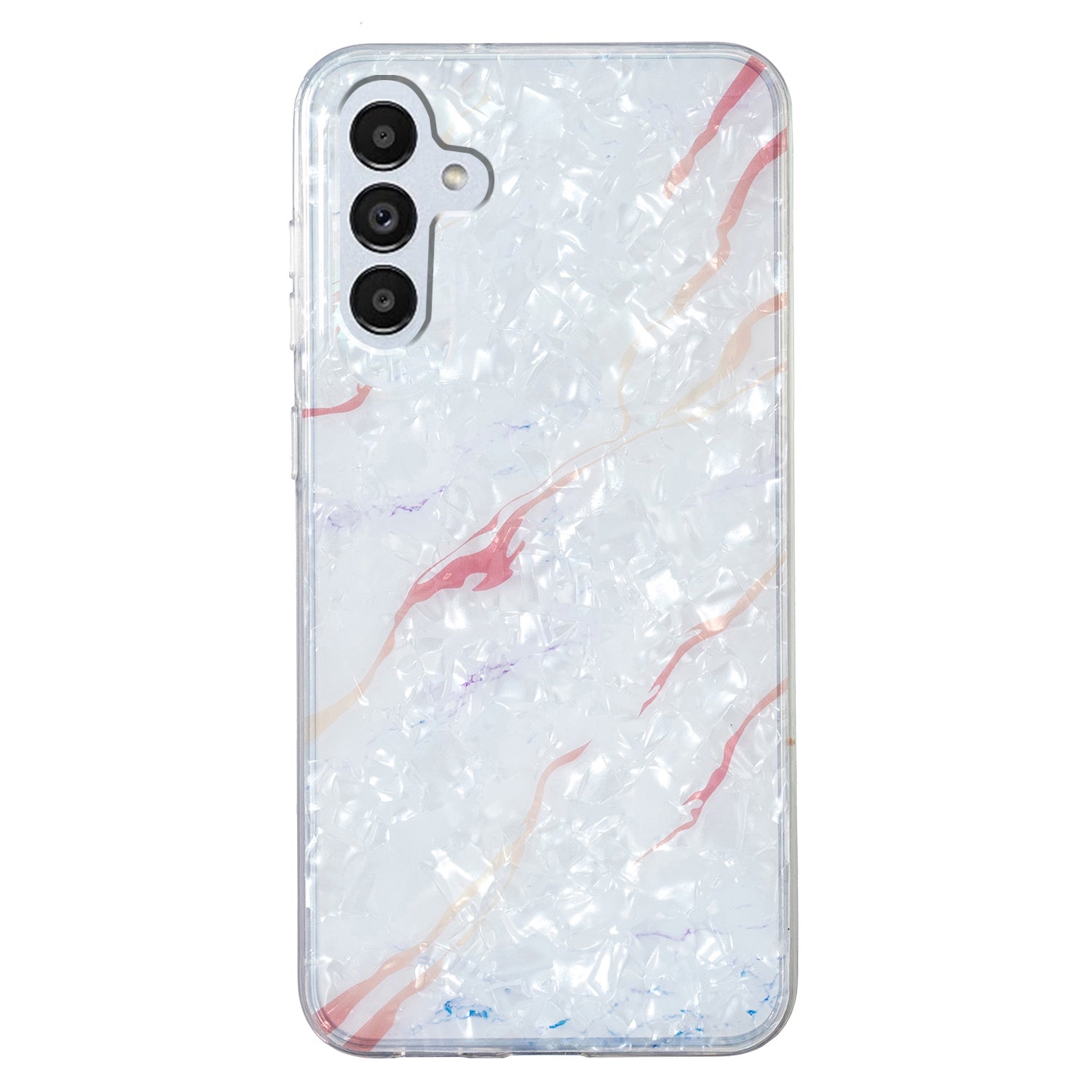 For Samsung Galaxy A04s 4G (164.7 x 76.7 x 9.1 mm) TPU Phone Case IMD Marble Flower Shell Pattern Cover