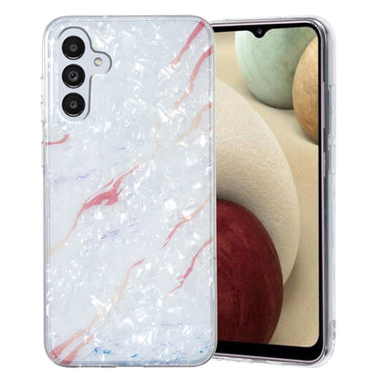 For Samsung Galaxy A04s 4G (164.7 x 76.7 x 9.1 mm) TPU Phone Case IMD Marble Flower Shell Pattern Cover