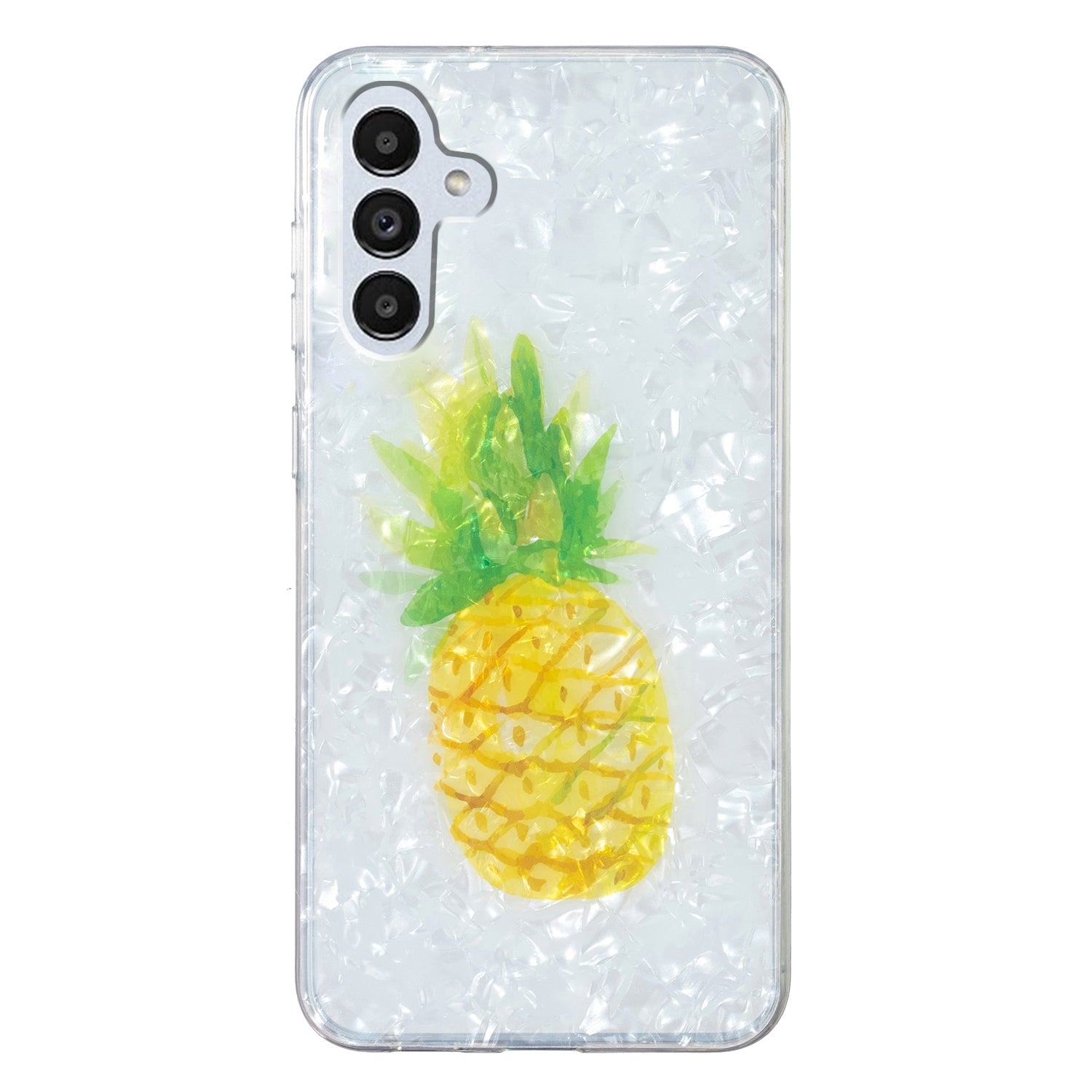 For Samsung Galaxy A04s 4G (164.7 x 76.7 x 9.1 mm) TPU Phone Case IMD Marble Flower Shell Pattern Cover