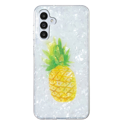 For Samsung Galaxy A04s 4G (164.7 x 76.7 x 9.1 mm) TPU Phone Case IMD Marble Flower Shell Pattern Cover