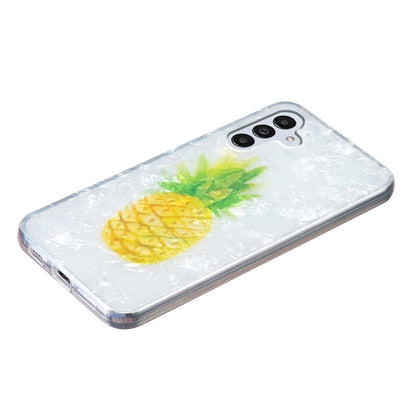 For Samsung Galaxy A04s 4G (164.7 x 76.7 x 9.1 mm) TPU Phone Case IMD Marble Flower Shell Pattern Cover