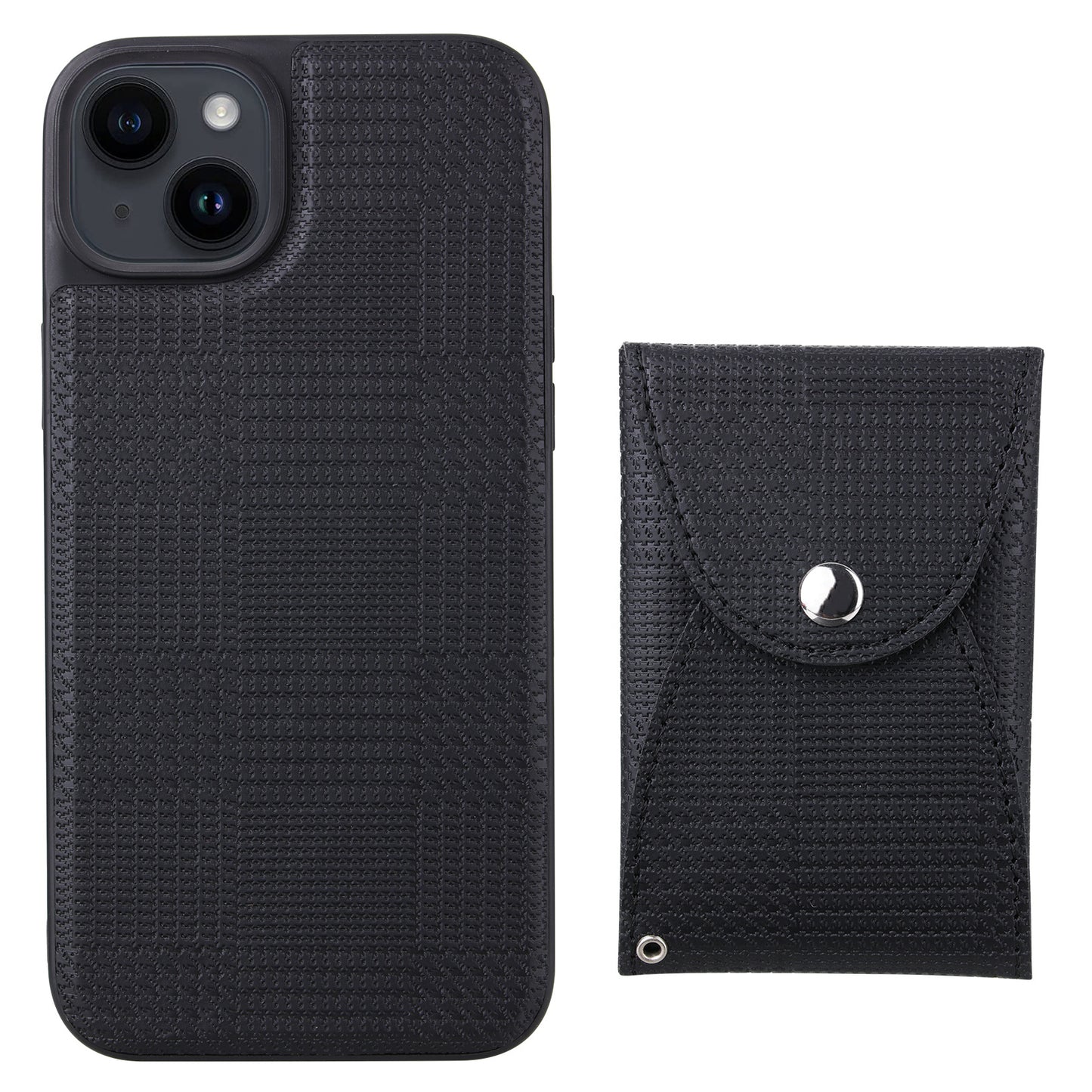 VILI TH Pouch Series For iPhone 14 Plus PC+TPU+PU Leather Phone Cover Detachable Magnetic Wallet Case