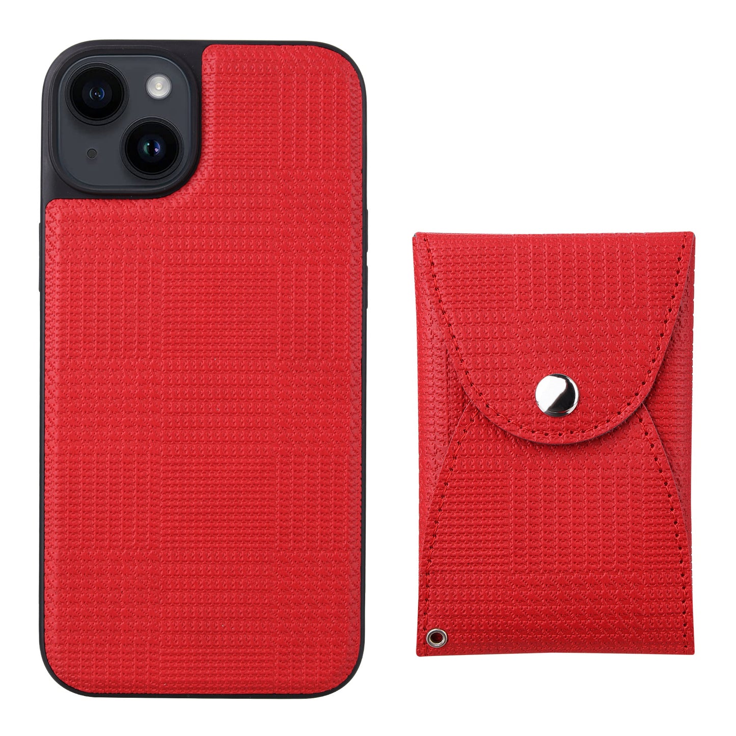 VILI TH Pouch Series For iPhone 14 Plus PC+TPU+PU Leather Phone Cover Detachable Magnetic Wallet Case