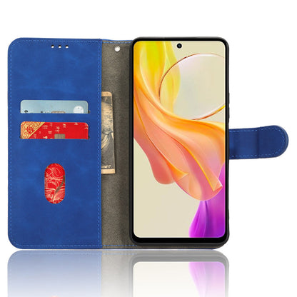 For vivo Y78 5G PU Leather Wallet Cover Flip Stand Skin-touch Magnetic Clasp Phone Case