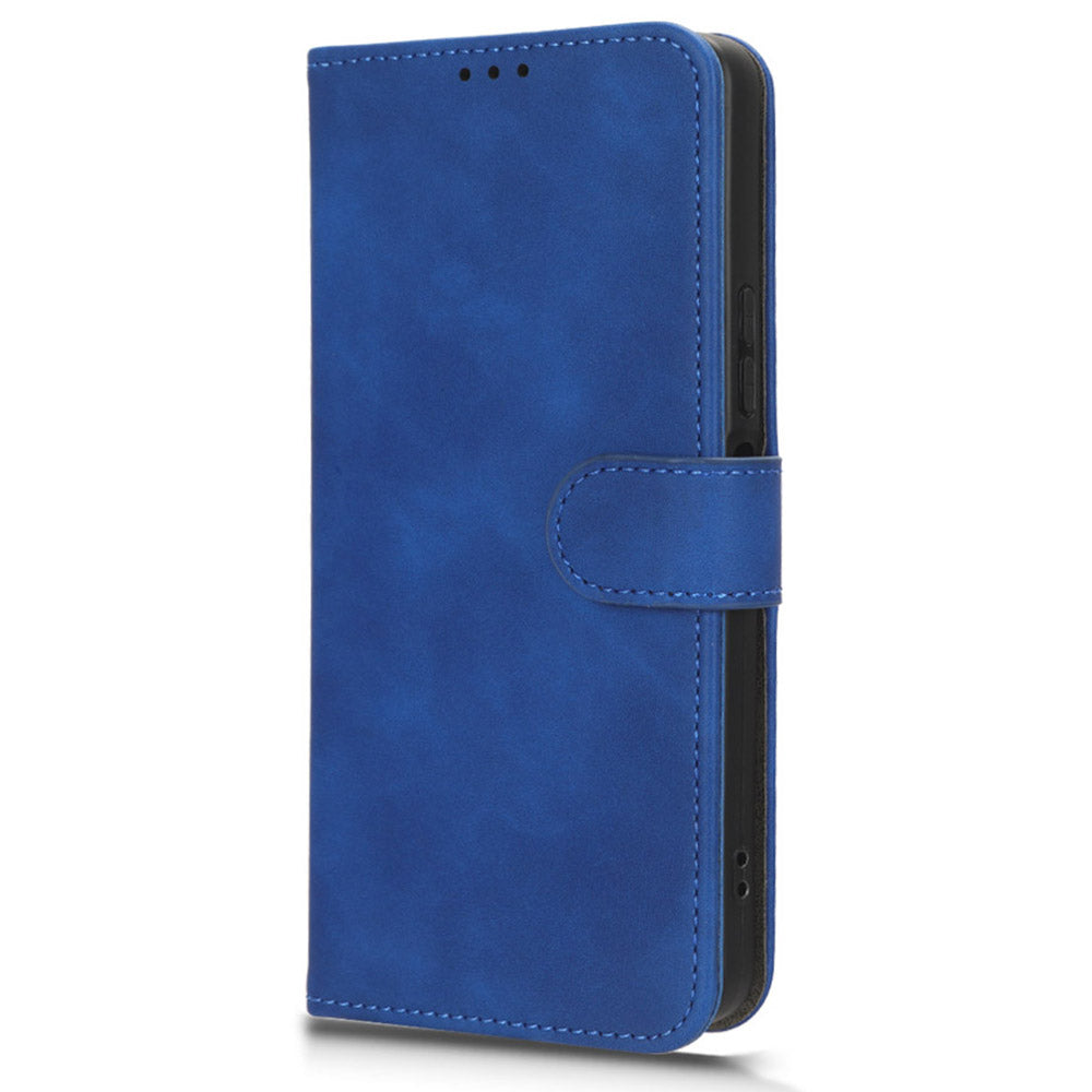 For vivo Y78 5G PU Leather Wallet Cover Flip Stand Skin-touch Magnetic Clasp Phone Case