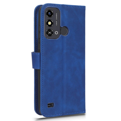 For ZTE Blade A53 Skin-touch PU Leather Wallet Flip Cover Folding Stand Phone Case
