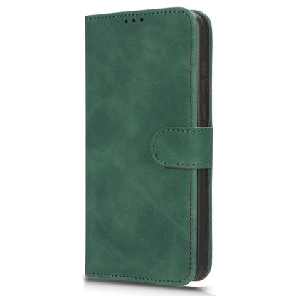 For ZTE Blade A53 Skin-touch PU Leather Wallet Flip Cover Folding Stand Phone Case