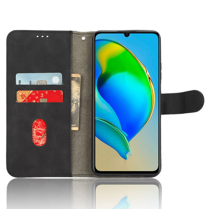 For ZTE Blade V41 Smart Skin-touch PU Leather Phone Cover Flip Wallet Stand Drop-proof Case