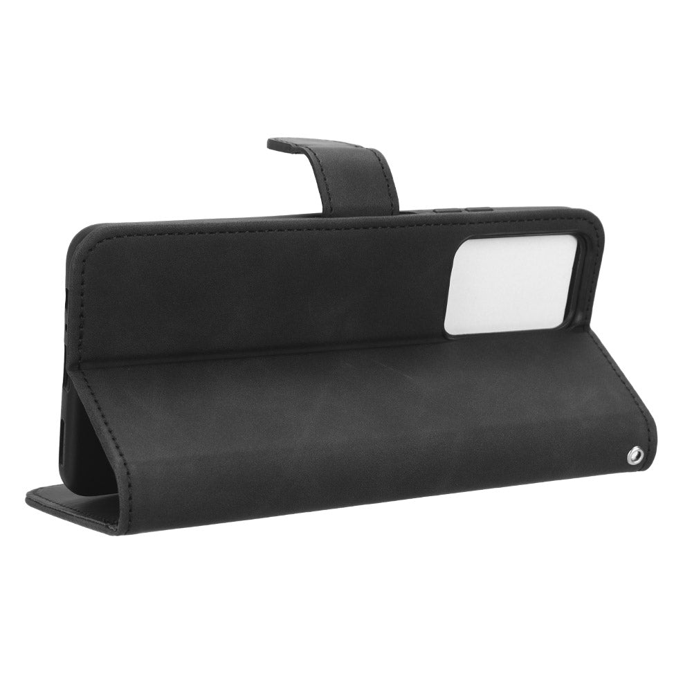 For ZTE Blade V41 Smart Skin-touch PU Leather Phone Cover Flip Wallet Stand Drop-proof Case