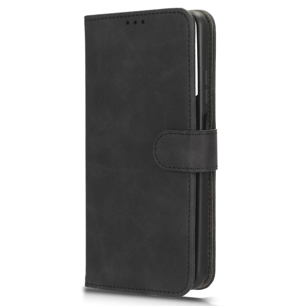For ZTE Blade V41 Smart Skin-touch PU Leather Phone Cover Flip Wallet Stand Drop-proof Case