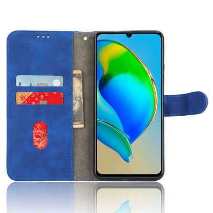 For ZTE Blade V41 Smart Skin-touch PU Leather Phone Cover Flip Wallet Stand Drop-proof Case