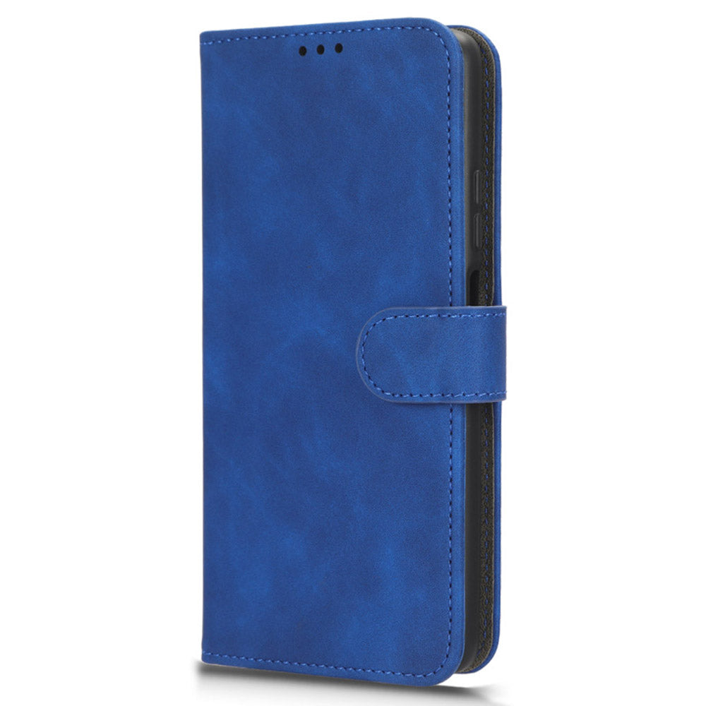 For ZTE Blade V41 Smart Skin-touch PU Leather Phone Cover Flip Wallet Stand Drop-proof Case
