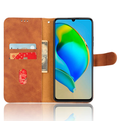 For ZTE Blade V41 Smart Skin-touch PU Leather Phone Cover Flip Wallet Stand Drop-proof Case