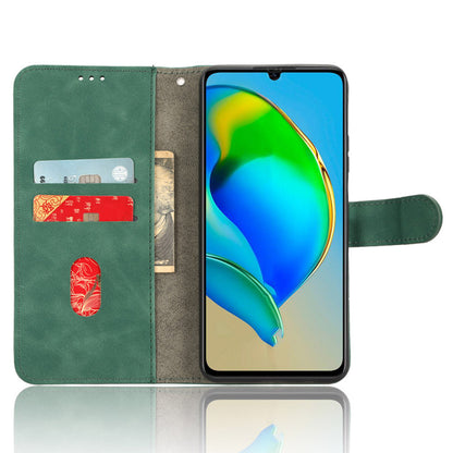 For ZTE Blade V41 Smart Skin-touch PU Leather Phone Cover Flip Wallet Stand Drop-proof Case