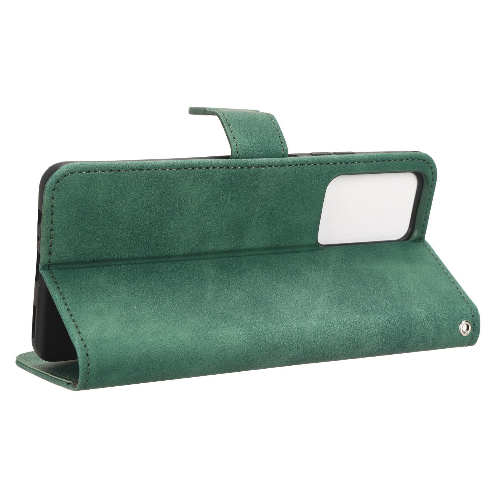 For ZTE Blade V41 Smart Skin-touch PU Leather Phone Cover Flip Wallet Stand Drop-proof Case