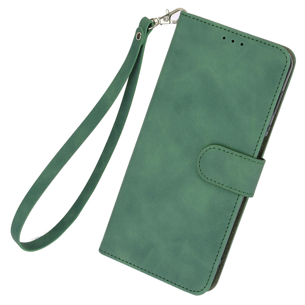 For ZTE Blade V41 Smart Skin-touch PU Leather Phone Cover Flip Wallet Stand Drop-proof Case