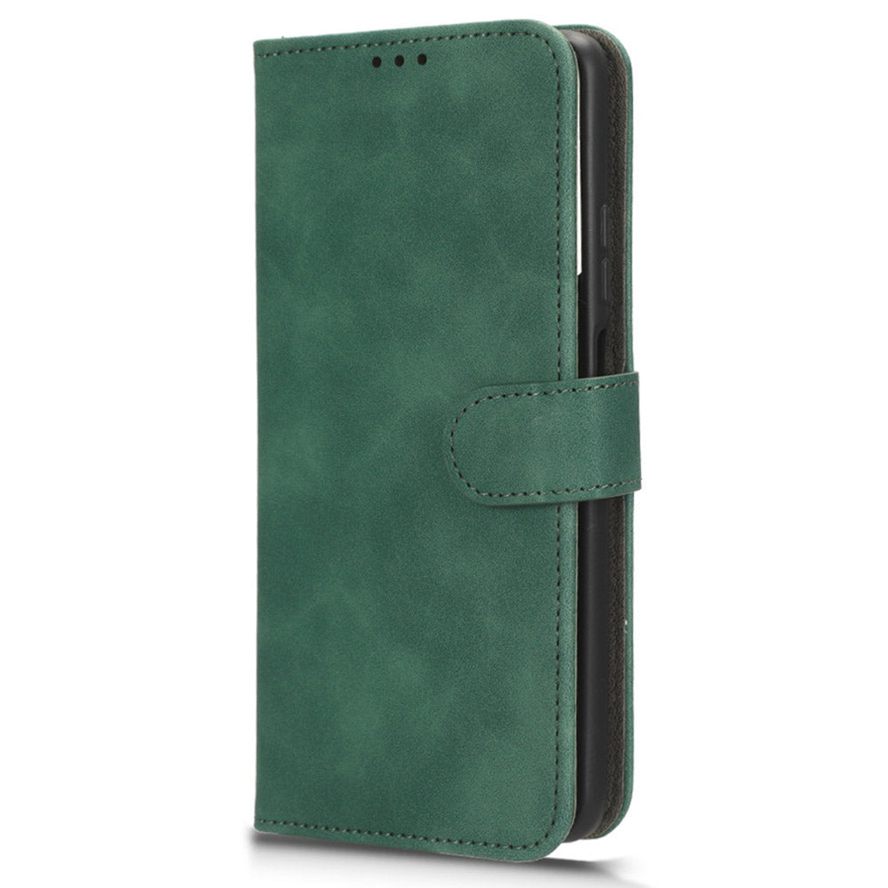 For ZTE Blade V41 Smart Skin-touch PU Leather Phone Cover Flip Wallet Stand Drop-proof Case
