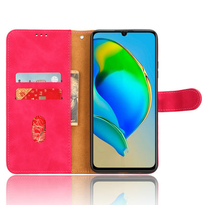 For ZTE Blade V41 Smart Skin-touch PU Leather Phone Cover Flip Wallet Stand Drop-proof Case