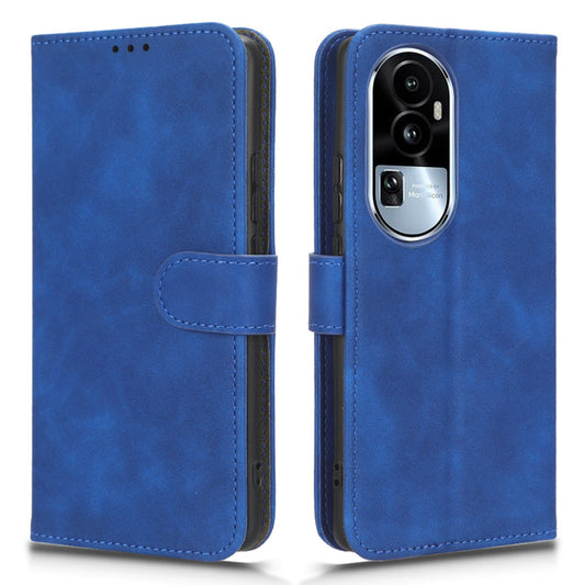 For Oppo Reno10 Pro+ 5G Skin-touch PU Leather Wallet Cover Flip Stand Anti-drop Phone Case