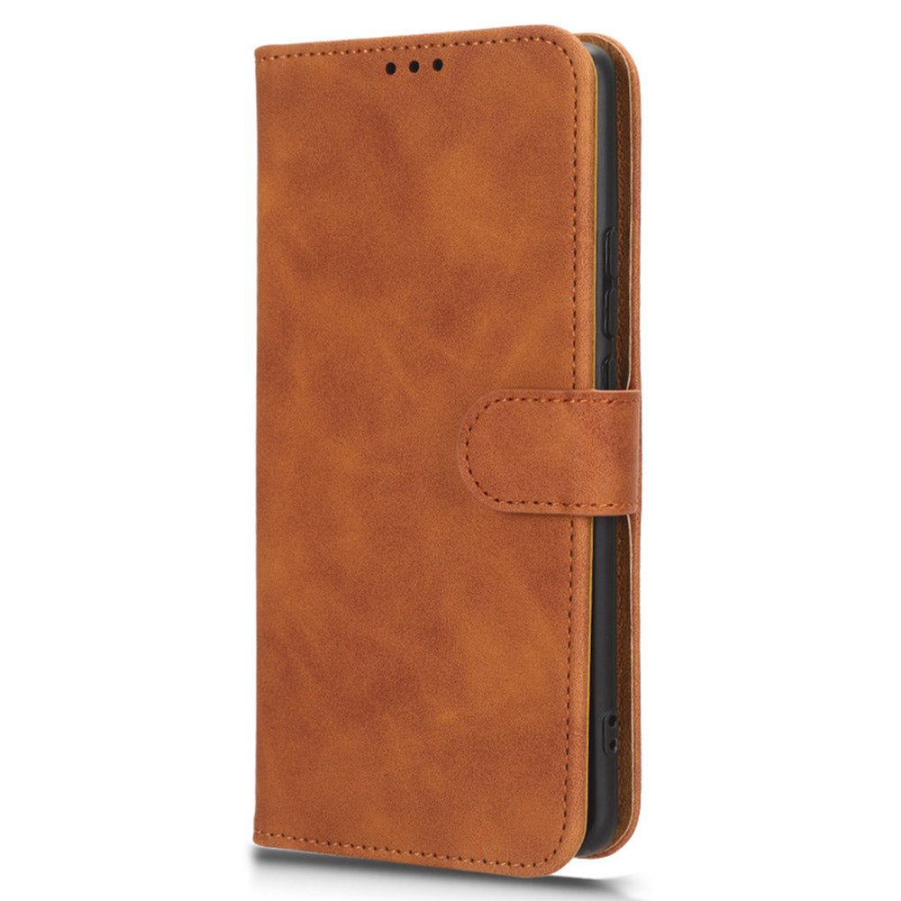 For Oppo Reno10 Pro+ 5G Skin-touch PU Leather Wallet Cover Flip Stand Anti-drop Phone Case