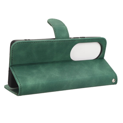 For Oppo Reno10 Pro+ 5G Skin-touch PU Leather Wallet Cover Flip Stand Anti-drop Phone Case