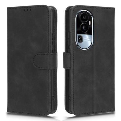 For Oppo Reno10 Pro+ 5G Skin-touch PU Leather Wallet Cover Flip Stand Anti-drop Phone Case