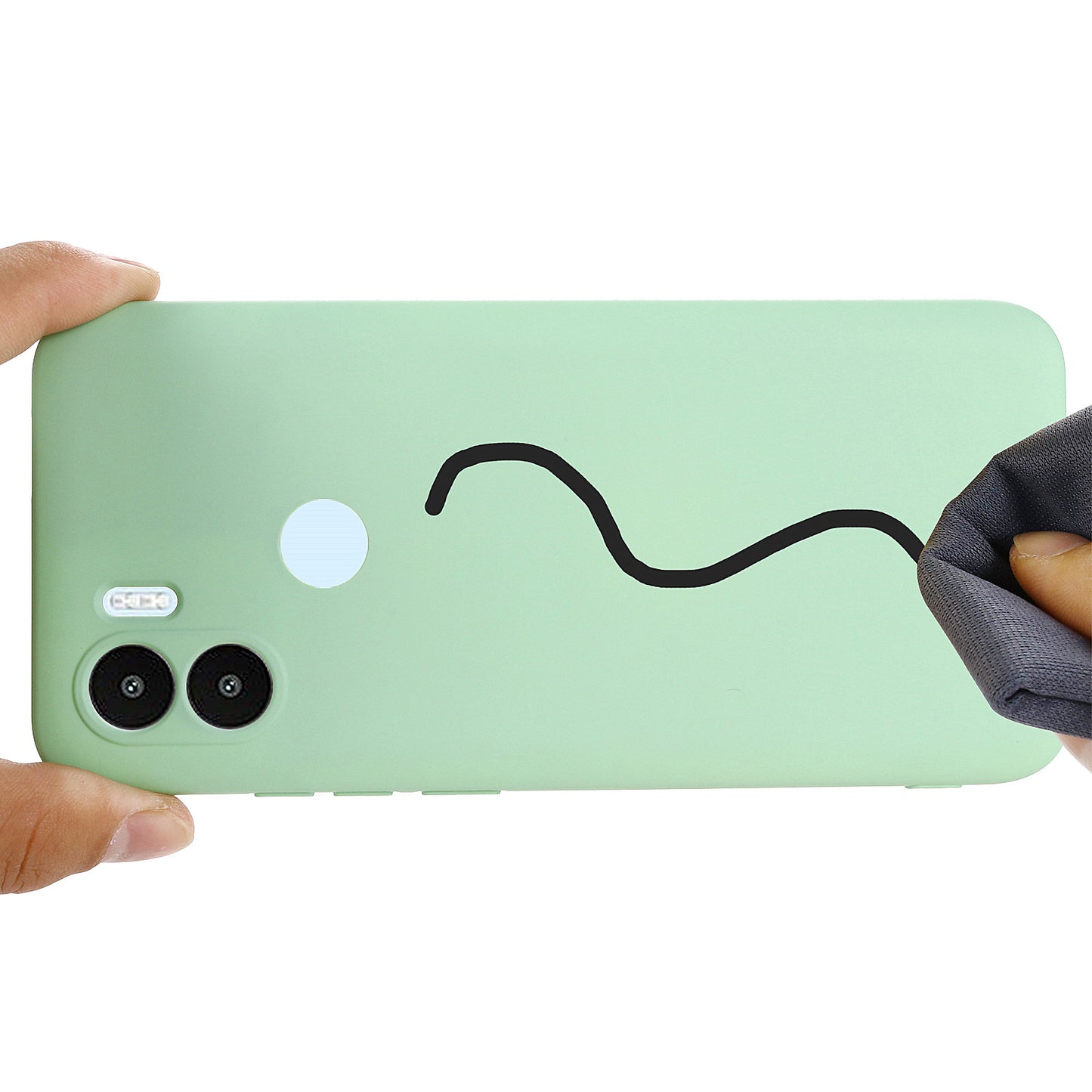 For Xiaomi Poco C51 4G Soft Lining Liquid Silicone Phone Case Drop Protection Back Cover