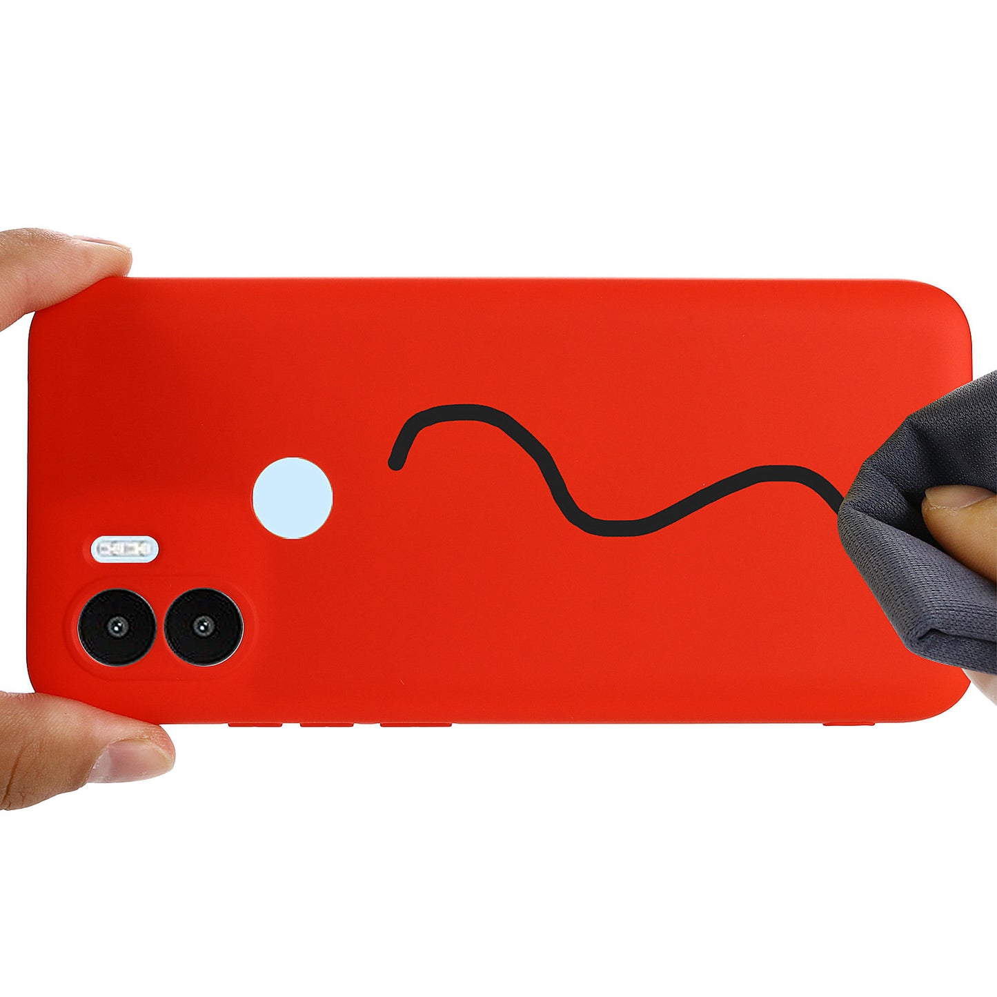 For Xiaomi Poco C51 4G Soft Lining Liquid Silicone Phone Case Drop Protection Back Cover