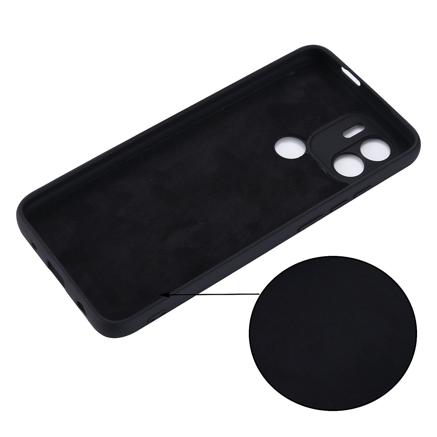 For Xiaomi Poco C51 4G Soft Lining Liquid Silicone Phone Case Drop Protection Back Cover