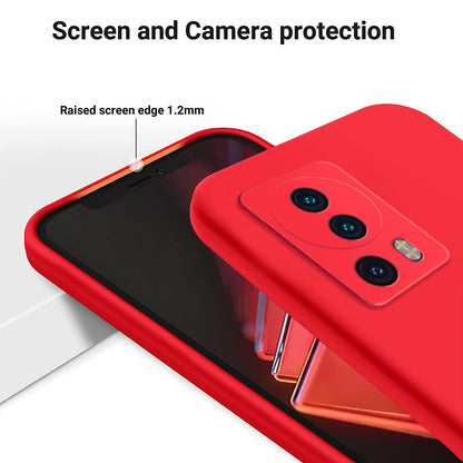 For Xiaomi 12 Lite NE 5G Anti-scratch Back Cover Soft Lining Liquid Silicone Phone Case