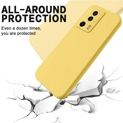 For Xiaomi 12 Lite NE 5G Anti-scratch Back Cover Soft Lining Liquid Silicone Phone Case