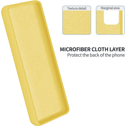 For Xiaomi 12 Lite NE 5G Anti-scratch Back Cover Soft Lining Liquid Silicone Phone Case