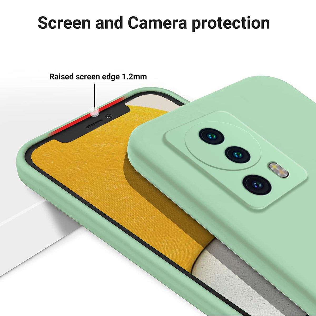 For Xiaomi 12 Lite NE 5G Anti-scratch Back Cover Soft Lining Liquid Silicone Phone Case