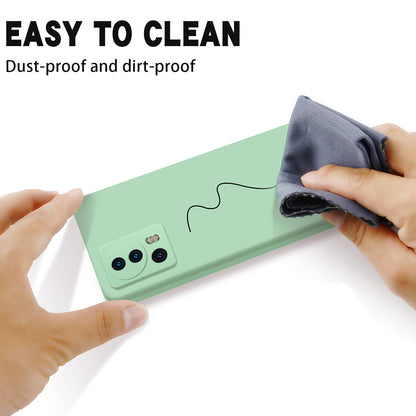 For Xiaomi 12 Lite NE 5G Anti-scratch Back Cover Soft Lining Liquid Silicone Phone Case