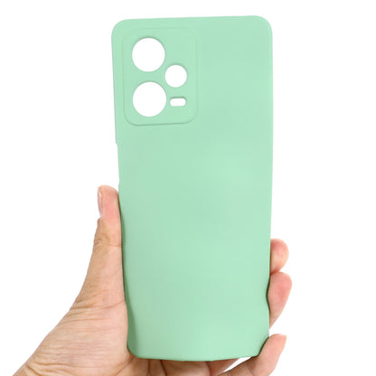 For Xiaomi Redmi Note 12 Explorer 5G Liquid Silicone Phone Case Anti-drop Back Cover with Soft Lining