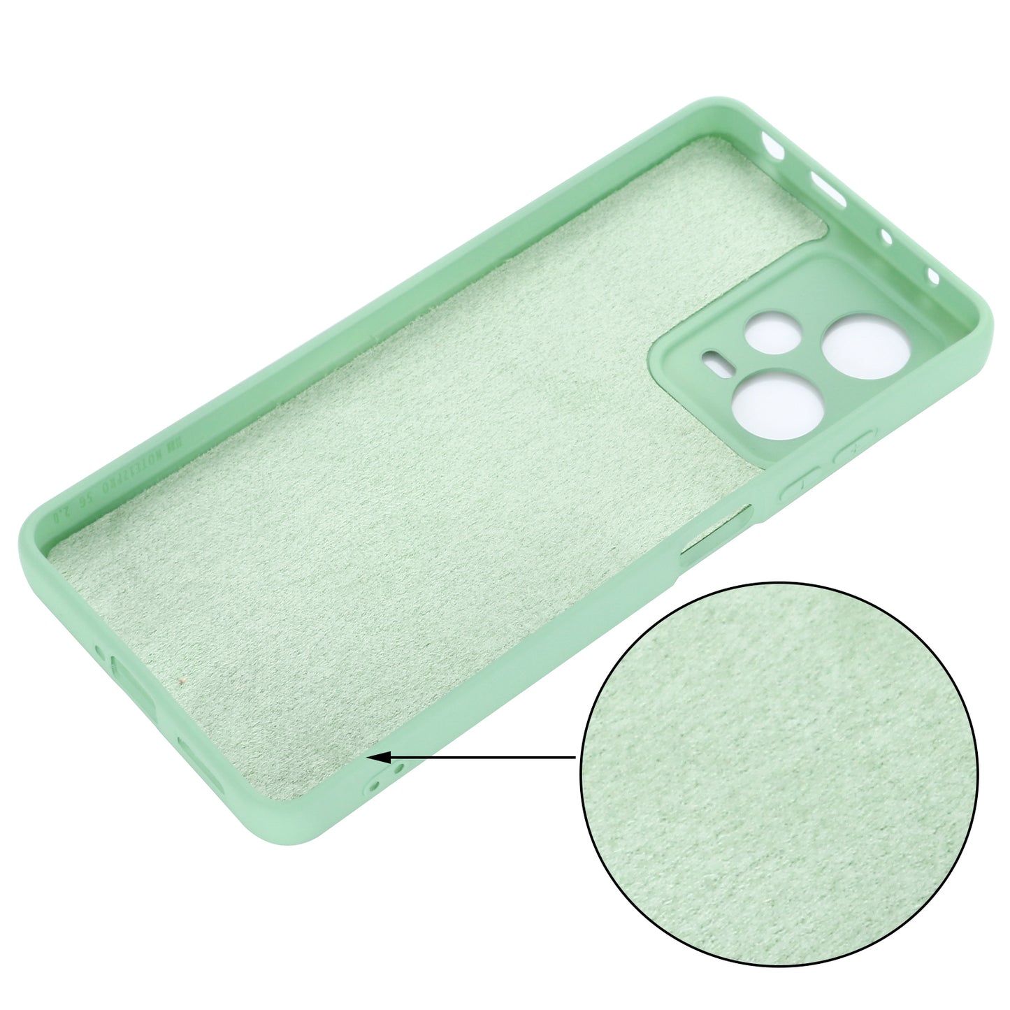 For Xiaomi Redmi Note 12 Explorer 5G Liquid Silicone Phone Case Anti-drop Back Cover with Soft Lining