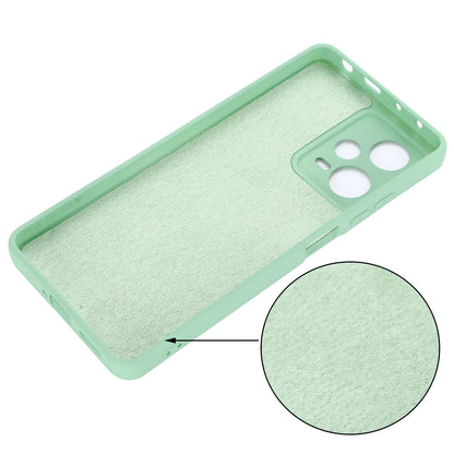For Xiaomi Redmi Note 12 Explorer 5G Liquid Silicone Phone Case Anti-drop Back Cover with Soft Lining