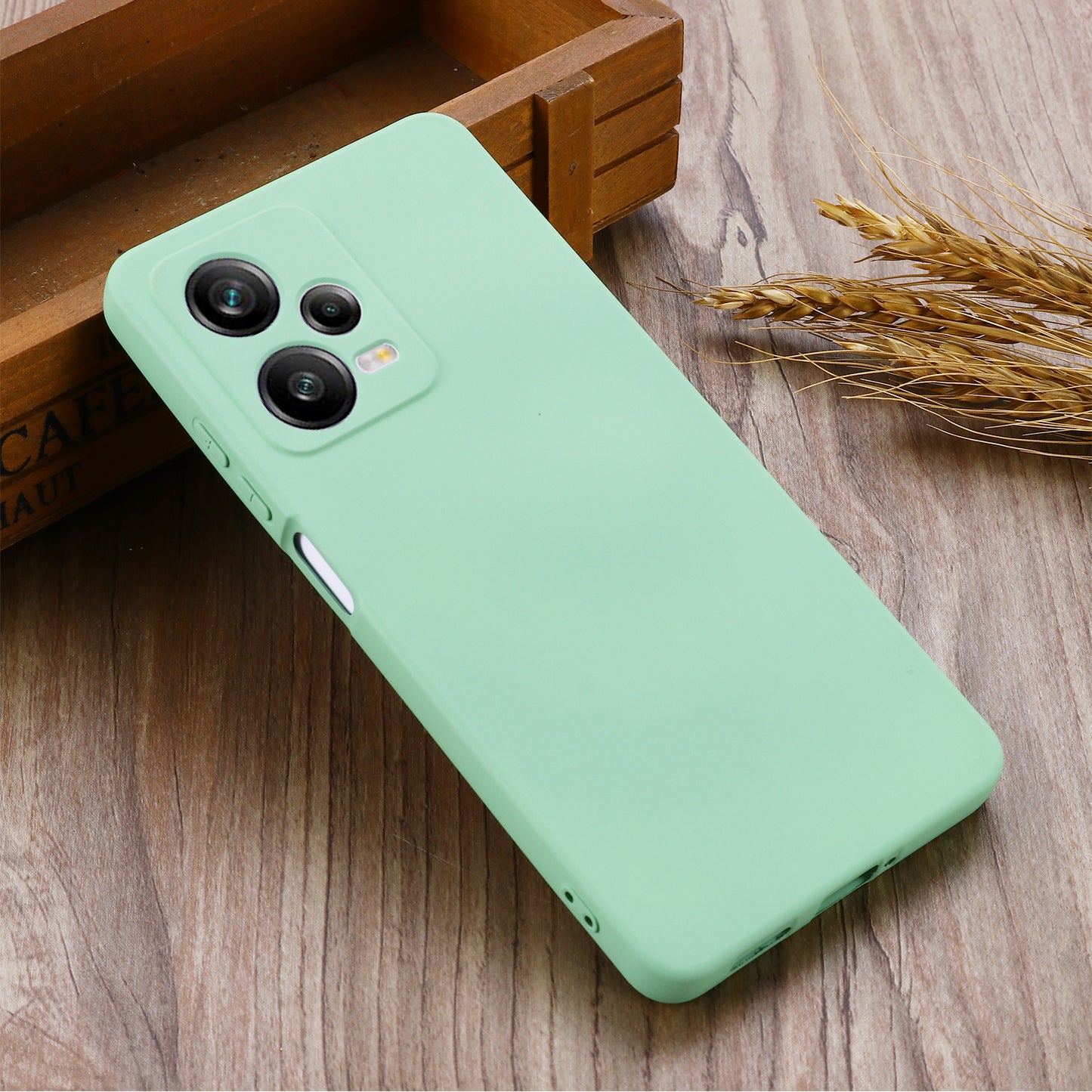 For Xiaomi Redmi Note 12 Explorer 5G Liquid Silicone Phone Case Anti-drop Back Cover with Soft Lining