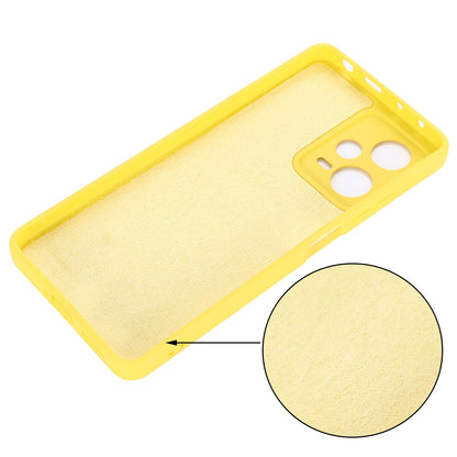 For Xiaomi Redmi Note 12 Explorer 5G Liquid Silicone Phone Case Anti-drop Back Cover with Soft Lining