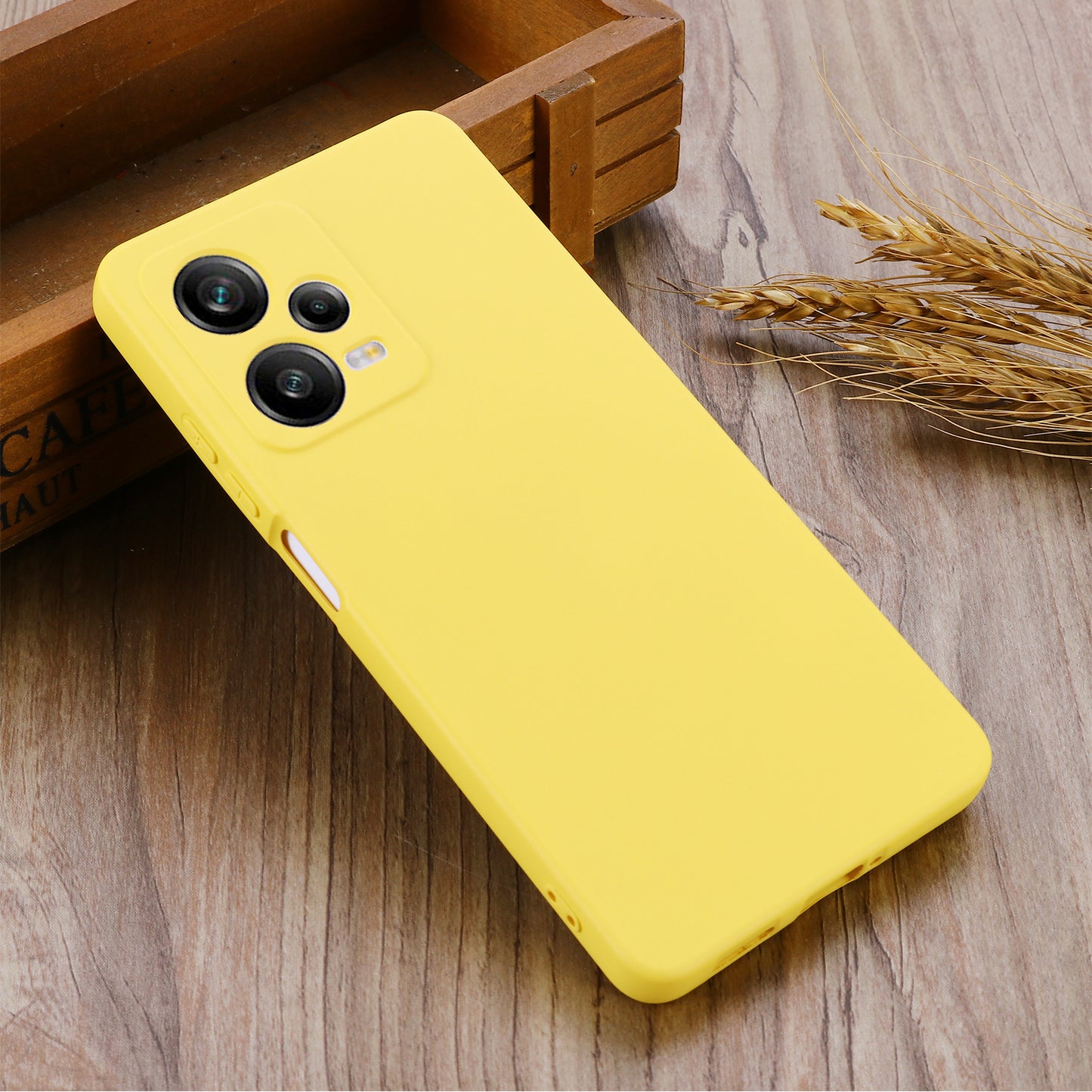 For Xiaomi Redmi Note 12 Explorer 5G Liquid Silicone Phone Case Anti-drop Back Cover with Soft Lining